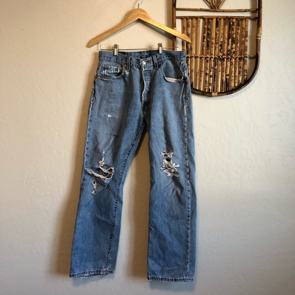 Levi's Denim - Levi’s | Vintage 501 distressed mom jeans